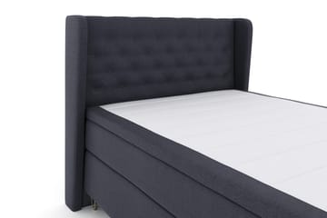 Select No 4 Komplett Sängpaket 140x200 Fast - Blå/Metall V-form - Products - Möbler - Säng - Kontinentalsäng
