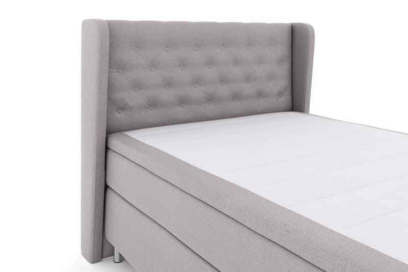 Select No 4 Komplett Sängpaket 140x200 Fast - Ljusgrå/Metall - Products - Möbler - Säng - Kontinentalsäng