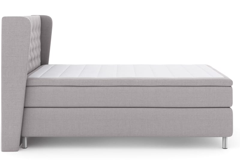 Select No 4 Komplett Sängpaket 140x200 Fast - Ljusgrå/Metall - Products - Möbler - Säng - Kontinentalsäng