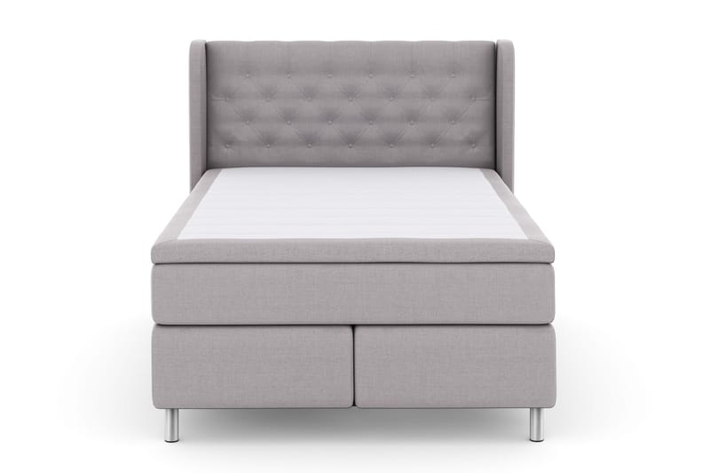 Select No 4 Komplett Sängpaket 140x200 Fast - Ljusgrå/Metall - Products - Möbler - Säng - Kontinentalsäng