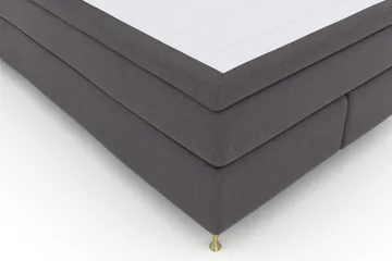 Select No 4 Komplett Sängpaket 140x200 Fast - Mörkgrå/Guld - Products - Möbler - Säng - Kontinentalsäng