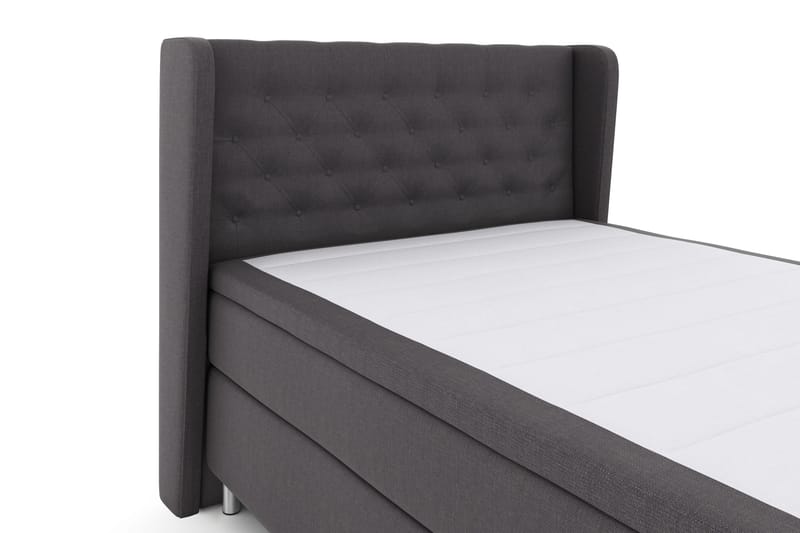 Select No 4 Komplett Sängpaket 140x200 Fast - Mörkgrå/Metall - Products - Möbler - Säng - Kontinentalsäng