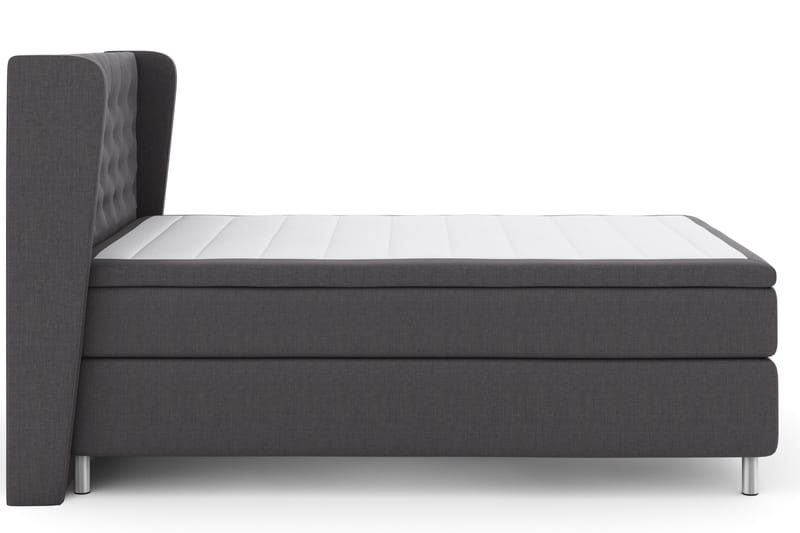 Select No 4 Komplett Sängpaket 140x200 Fast - Mörkgrå/Metall - Products - Möbler - Säng - Kontinentalsäng