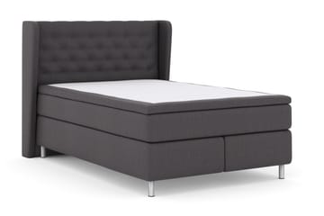 Select No 4 Komplett Sängpaket 140x200 Fast - Mörkgrå/Metall - Products - Möbler - Säng - Kontinentalsäng