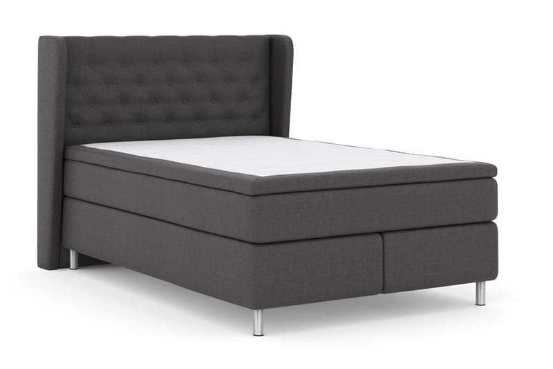 Select No 4 Komplett Sängpaket 140x200 Fast - Mörkgrå/Metall - Products - Möbler - Säng - Kontinentalsäng