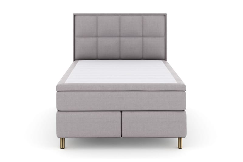 Select No 4 Komplett Sängpaket 140x200 Fast/Medium, Ljusgrå/Koppar