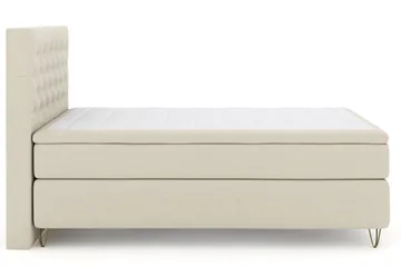 Select No 4 Komplett Sängpaket 140x200 Medium - Beige/Metall V-form - Products - Möbler - Säng - Kontinentalsäng