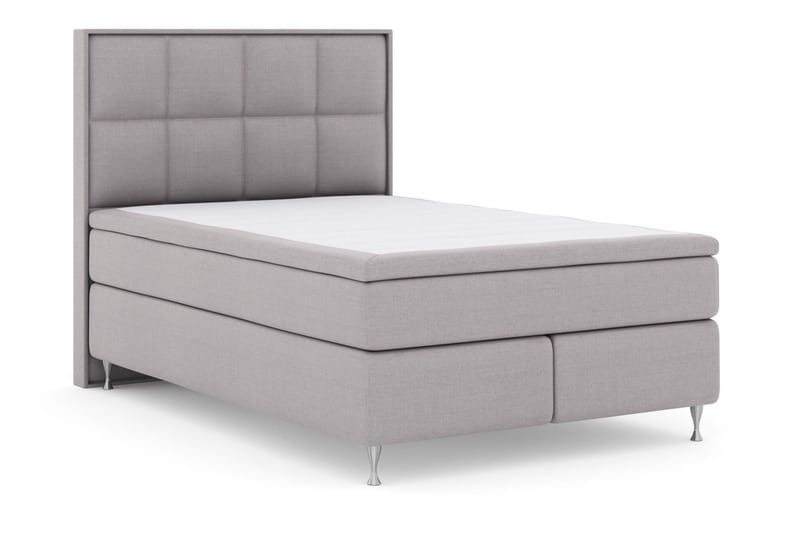 Select No 4 Komplett Sängpaket 140x200 Medium - Ljusgrå/Silver - Products - Möbler - Säng - Kontinentalsäng