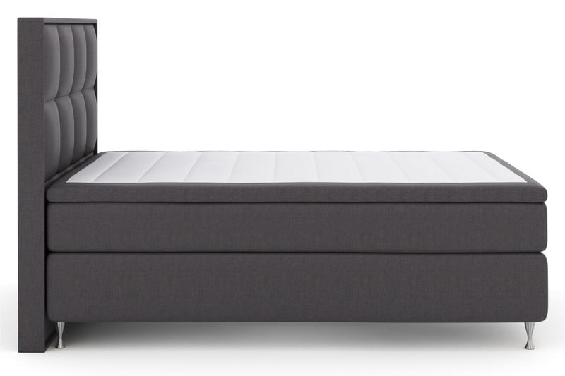 Select No 4 Komplett Sängpaket 140x200 Medium - Mörkgrå/Silver - Products - Möbler - Säng - Kontinentalsäng