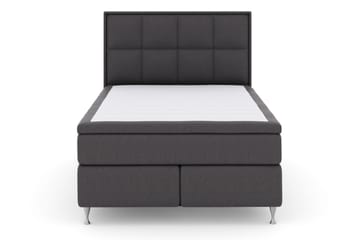 Select No 4 Komplett Sängpaket 140x200 Medium - Mörkgrå/Silver - Products - Möbler - Säng - Kontinentalsäng