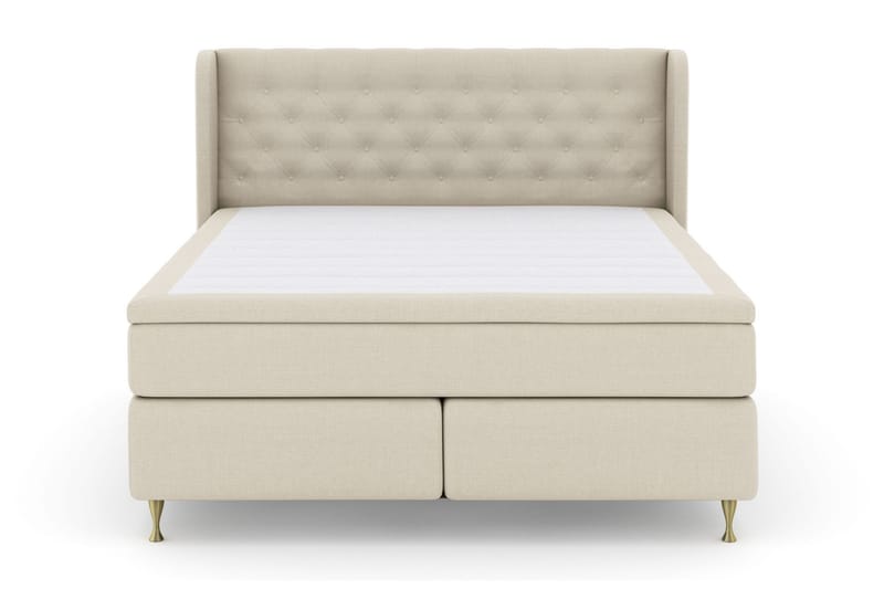 Select No 4 Komplett Sängpaket 160x200 Fast, Beige/Guld