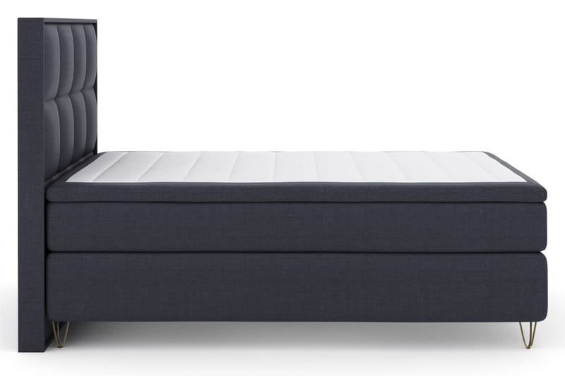 Select No 4 Komplett Sängpaket 160x200 Fast, Blå/Metall V-form