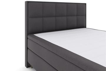 Select No 4 Komplett Sängpaket 160x200 Fast - Mörkgrå/Metall V-form - Products - Möbler - Säng - Kontinentalsäng