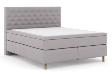 Select No 4 Komplett Sängpaket 160x200 Fast/Medium - Ljusgrå/Koppar - Products - Möbler - Säng - Kontinentalsäng
