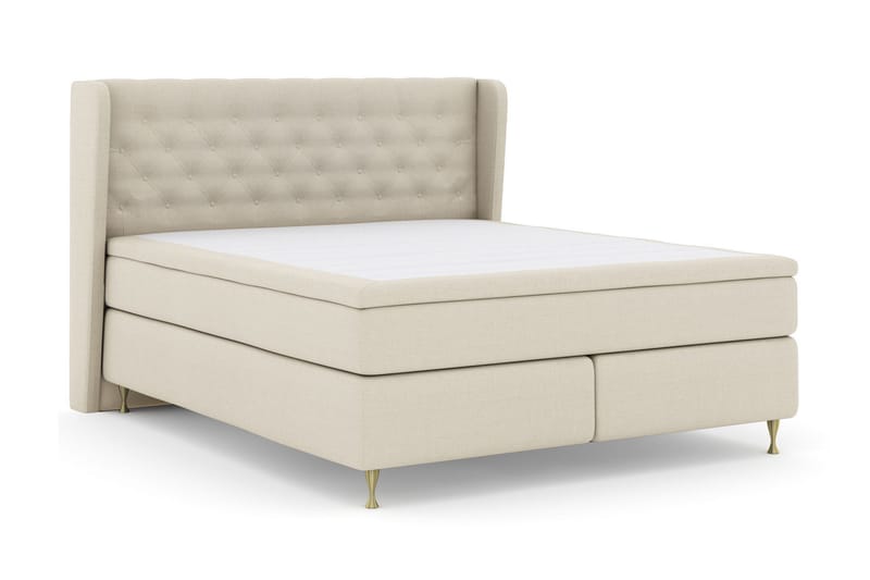 Select No 4 Komplett Sängpaket 160x200 Medium - Beige/Guld - Products - Möbler - Säng - Kontinentalsäng