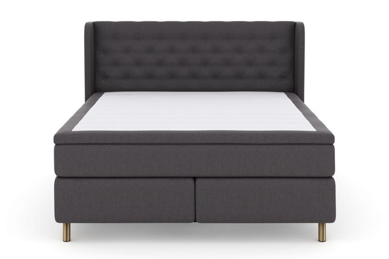 Select No 4 Komplett Sängpaket 180x200 Fast, Mörkgrå/Koppar