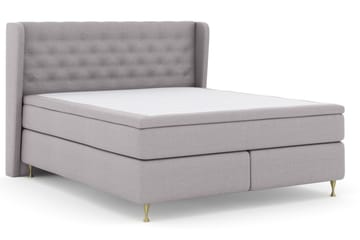 Select No 4 Komplett Sängpaket 180x200 Fast/Medium - Ljusgrå/Guld - Products - Möbler - Säng - Kontinentalsäng