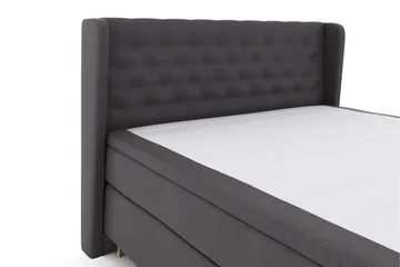 Select No 4 Komplett Sängpaket 180x200 Fast/Medium - Mörkgrå/Guld - Products - Möbler - Säng - Kontinentalsäng