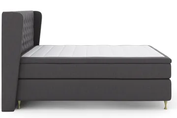 Select No 4 Komplett Sängpaket 180x200 Fast/Medium - Mörkgrå/Guld - Products - Möbler - Säng - Kontinentalsäng