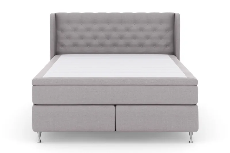 Select No 4 Komplett Sängpaket 180x200 Medium - Ljusgrå/Silver - Products - Möbler - Säng - Kontinentalsäng