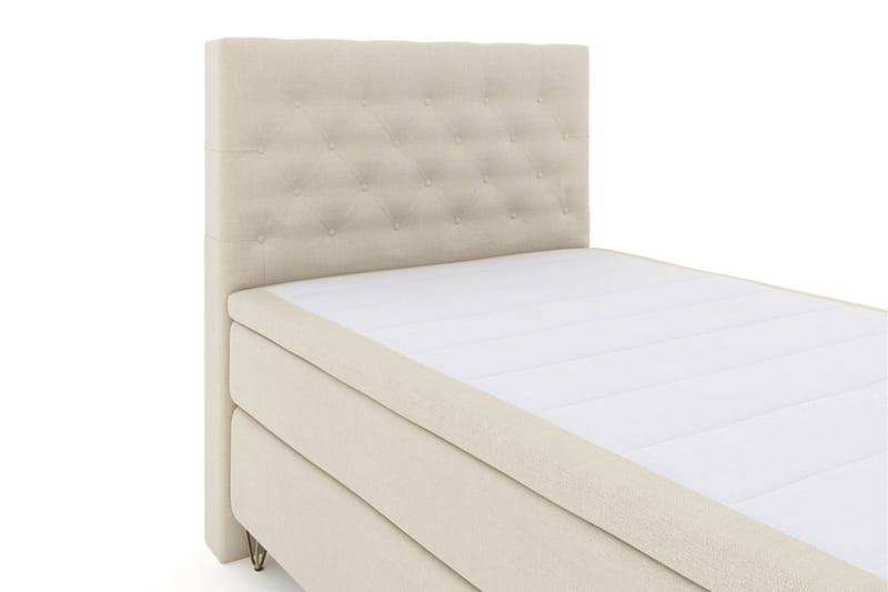 Select No 4 Kontinentalsäng 120x200 Fast - Beige/Metall V-Form - Products - Möbler - Säng - Enkelsäng