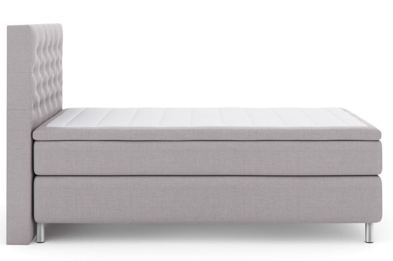 Select No 4 Kontinentalsäng 120x200 Fast - Ljusgrå/Metall - Products - Möbler - Säng - Enkelsäng