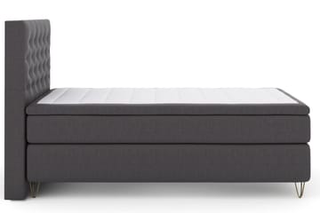 Select No 4 Kontinentalsäng 120x200 Fast - Mörkgrå/Metall V-Form - Products - Möbler - Säng - Enkelsäng