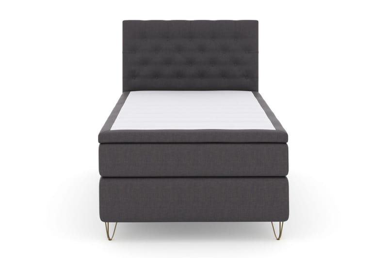 Select No 4 Kontinentalsäng 120x200 Fast - Mörkgrå/Metall V-Form - Products - Möbler - Säng - Enkelsäng