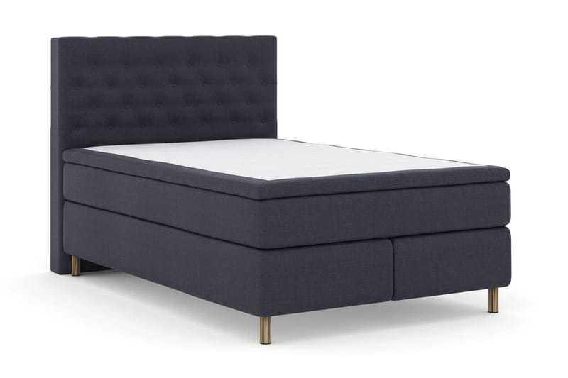 Select No 4 Kontinentalsäng 140x200 Fast - Blå/Metall - Products - Möbler - Säng - Kontinentalsäng