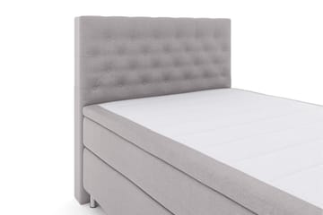Select No 4 Kontinentalsäng 140x200 Fast - Ljusgrå/Metall - Products - Möbler - Säng - Kontinentalsäng