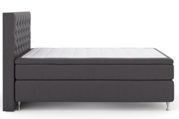 Select No 4 Kontinentalsäng 140x200 Fast - Mörkgrå/Silver - Products - Möbler - Säng - Kontinentalsäng
