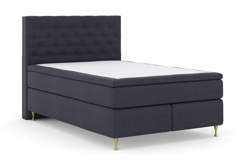 Select No 4 Kontinentalsäng 140x200 Fast/Medium - Blå/Guld - Products - Möbler - Säng - Kontinentalsäng
