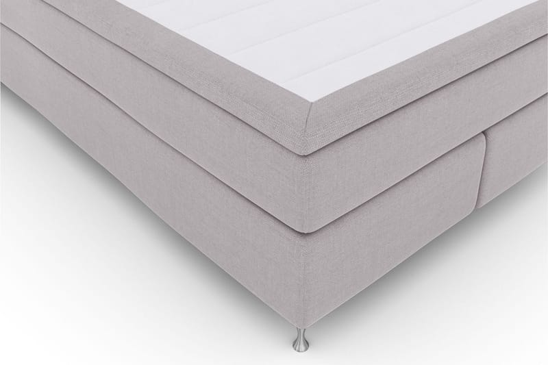 Select No 4 Kontinentalsäng 140x200 Fast/Medium - Ljusgrå/Silver - Products - Möbler - Säng - Kontinentalsäng