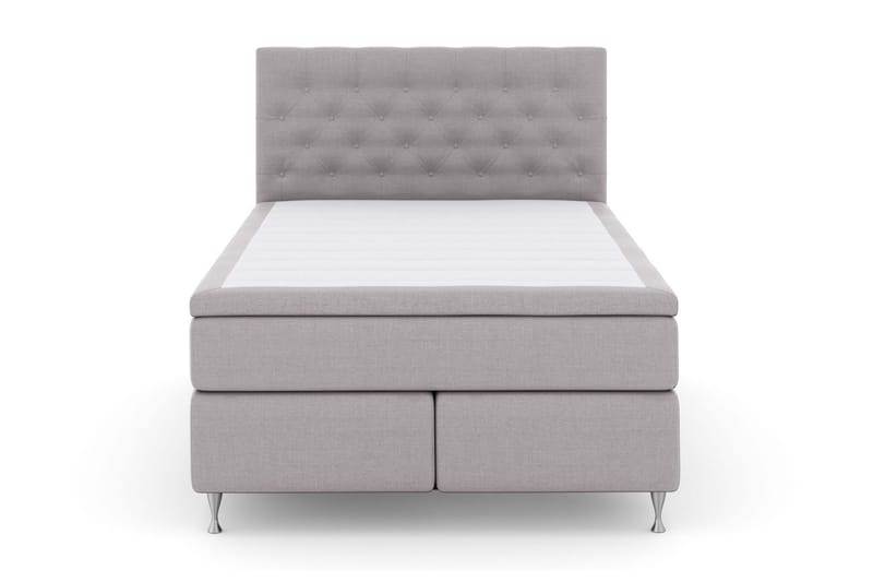 Select No 4 Kontinentalsäng 140x200 Fast/Medium - Ljusgrå/Silver - Products - Möbler - Säng - Kontinentalsäng
