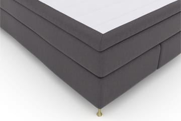 Select No 4 Kontinentalsäng 140x200 Fast/Medium - Mörkgrå/Guld - Products - Möbler - Säng - Kontinentalsäng