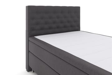 Select No 4 Kontinentalsäng 140x200 Medium - Mörkgrå/Silver - Products - Möbler - Säng - Kontinentalsäng