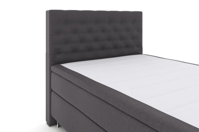 Select No 4 Kontinentalsäng 140x200 Medium - Mörkgrå/Silver - Products - Möbler - Säng - Kontinentalsäng