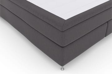 Select No 4 Kontinentalsäng 160x200 Fast/Medium - Mörkgrå/Silver - Products - Möbler - Säng - Kontinentalsäng
