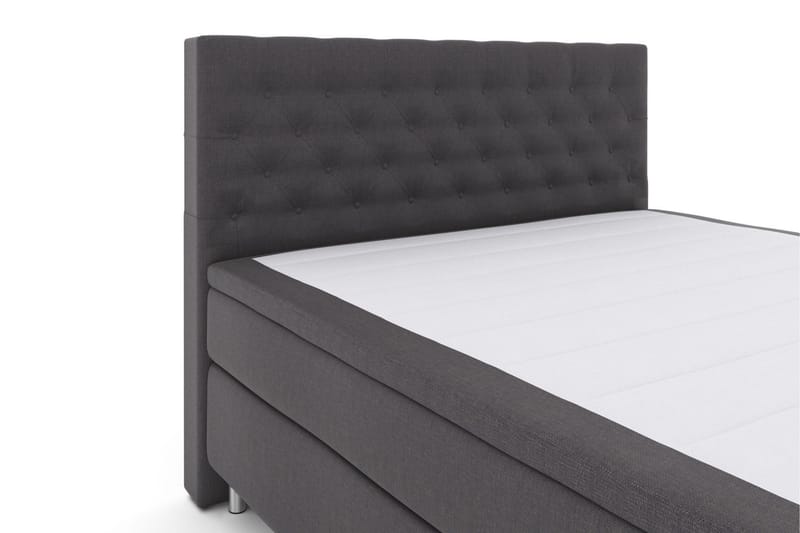 Select No 4 Kontinentalsäng 180x200 Fast/Medium - Mörkgrå/Metall - Products - Möbler - Säng - Kontinentalsäng