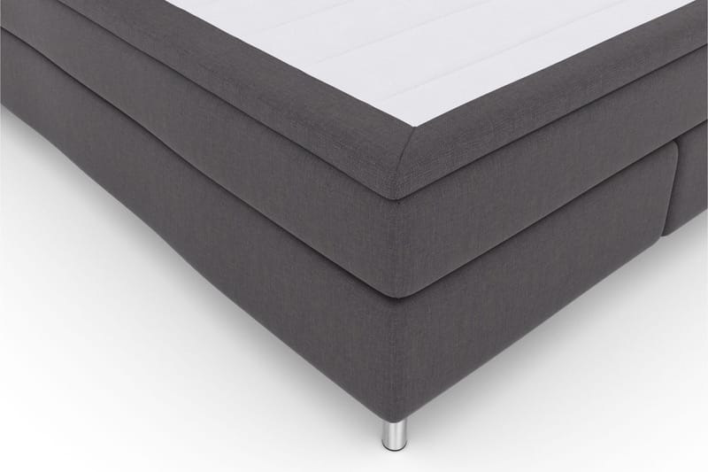 Select No 4 Kontinentalsäng 180x200 Fast/Medium - Mörkgrå/Metall - Products - Möbler - Säng - Kontinentalsäng