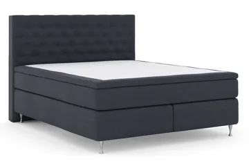 Select No 4 Kontinentalsäng 210x210 Fast - Blå/Silver - Products - Möbler - Säng - Kontinentalsäng