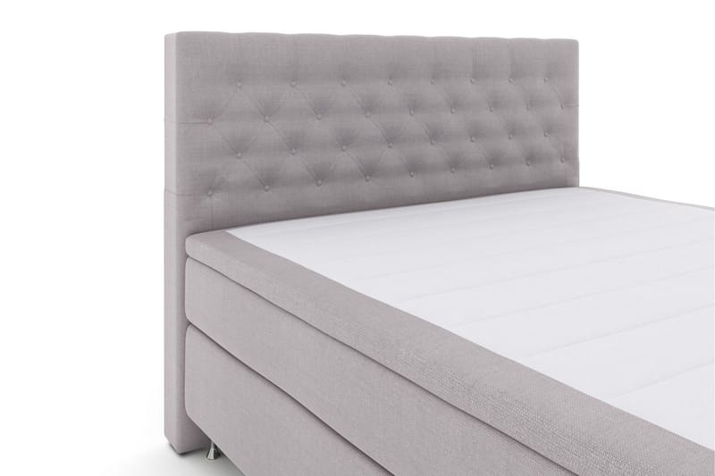 Select No 4 Kontinentalsäng 210x210 Fast - Ljusgrå/Silver - Products - Möbler - Säng - Kontinentalsäng