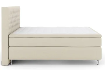 Select No 4 Kontinentalsäng 210x210 Fast/Medium - Beige/Silver - Products - Möbler - Säng - Kontinentalsäng