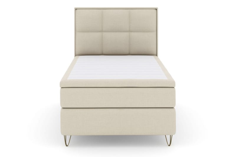 Select No 5 Komplett Sängpaket 120x200 Fast Latex - Beige/Metall V-form - Products - Möbler - Säng - Enkelsäng