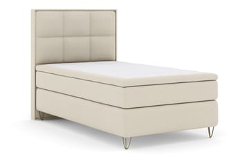 Select No 5 Komplett Sängpaket 120x200 Fast Latex - Beige/Metall V-form - Products - Möbler - Säng - Enkelsäng
