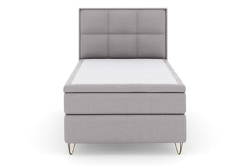 Select No 5 Komplett Sängpaket 120x200 Fast Latex - Ljusgrå/Metall V-form - Products - Möbler - Säng - Enkelsäng