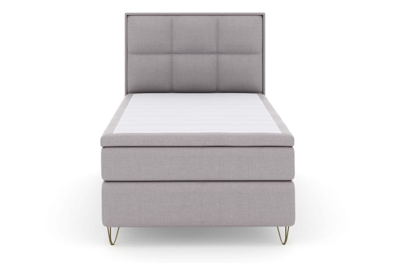 Select No 5 Komplett Sängpaket 120x200 Fast Latex - Ljusgrå/Metall V-form - Products - Möbler - Säng - Enkelsäng