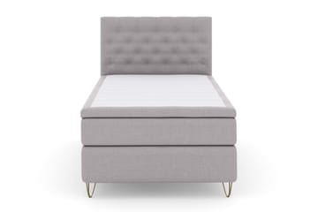 Select No 5 Komplett Sängpaket 120x200 Fast Watergel - Ljusgrå/Metall V-form - Products - Möbler - Säng - Enkelsäng