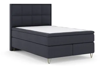 Select No 5 Komplett Sängpaket 140x200 Fast Latex - Blå/Metall V-form - Products - Möbler - Säng - Kontinentalsäng