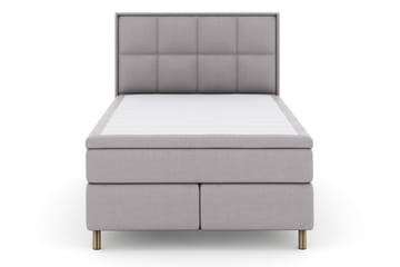 Select No 5 Komplett Sängpaket 140x200 Fast Latex - Ljusgrå/Koppar - Products - Möbler - Säng - Kontinentalsäng